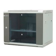 EmiterNet Szafa wiszaca niedzielona 19" 9U, drzwi blacha/szkło, 600×450×500mm szer./gł./wys.
