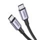 2. Kabel Ugreen US316 USB-C / USB-C 480Mb/s 5A 0.5m - szary