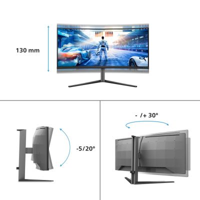 23. Monitor Philips 34" 34M2C6500/00 2xHDMI DP 3xUSB