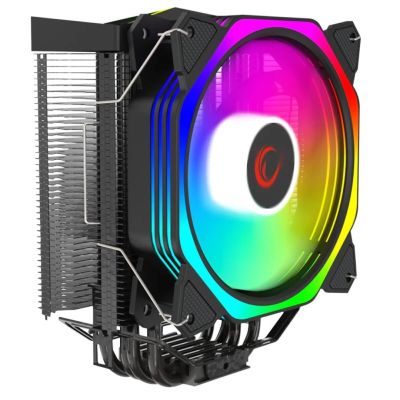 2. Chłodzenie CPU Rampage OCTAGONC50-BLACK LGA1700/AM5 1800RPM wentylator 120mm ARGB PWM