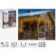 13. LAMPKI CHOINKOWE KURTYNA ŚWIETLNA 200x70CM ZEW LED CIEPŁY BIAŁY FLASH