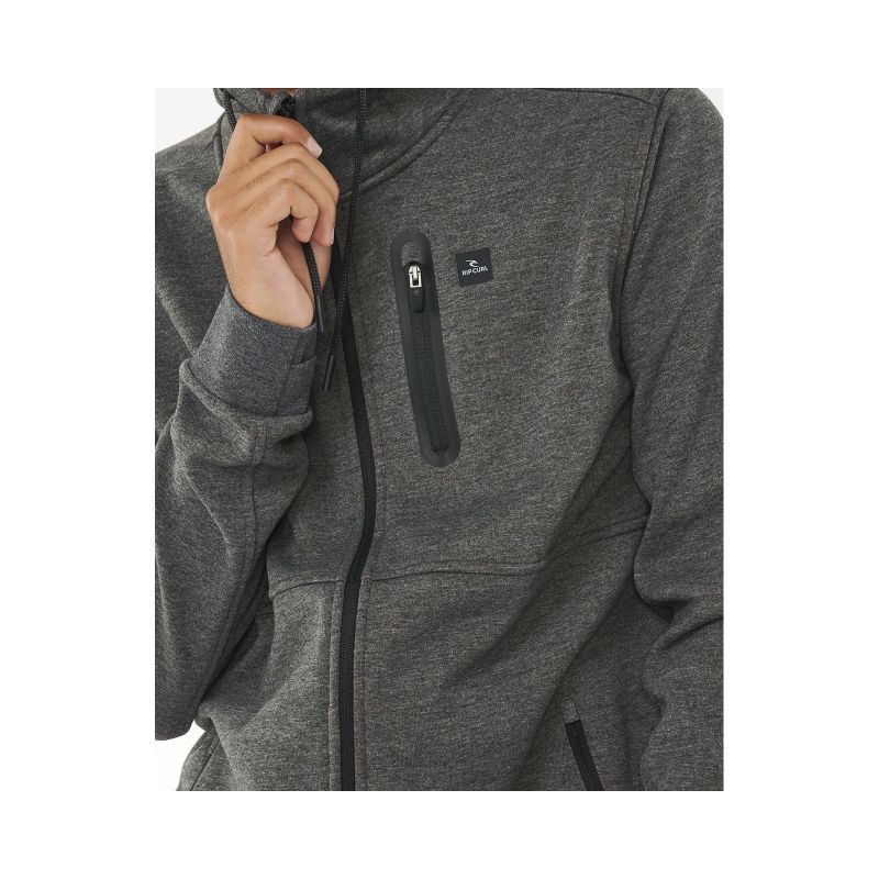 11. Bluza RIP CURL Anti Series Departed Zip Thr brązowe