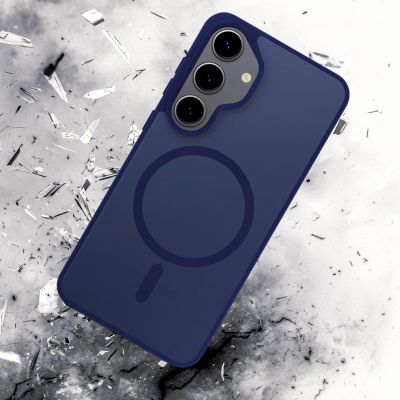 29. Etui 3mk Smoke MagCase na Samsung Galaxy S25 - niebieskie-półprzezroczyste
