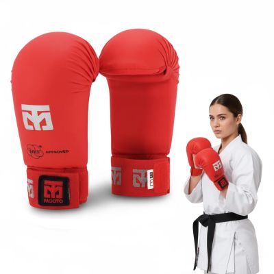 2. Rękawice do Karate - Mitts 2 RED WKF | MOOTO