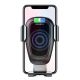 5. Baseus Metal Gravity Wireless Charger metalowy uchwyt samochodowy na kratkę wentylacyjną bezprzewodowa ładowarka Qi czarny (WXYL-B0A)
