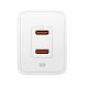 2. Ładowarka sieciowa Spigen Essential EE472EU 2-porty USC-C 47W - biała