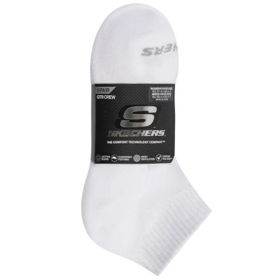 2. Skechers 5pk Unisex 1/2 Terry Qtr Crew S602095-100 Białe 39-42