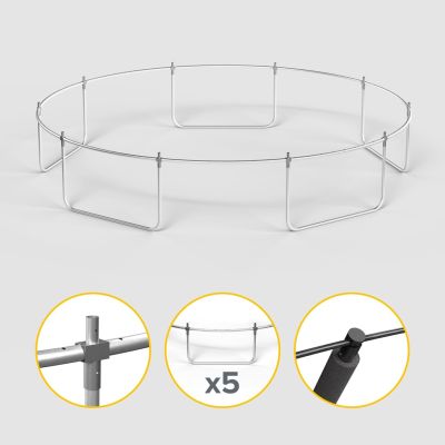 11. REBEL ACTIVE TRAMPOLINA PRO 15FT/457CM, SIATKA, DRABINKA RBA-8005