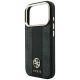 6. Etui Guess 4G with Stripe Round and Classic Logos MagSafe na iPhone 17 Pro / 18 Pro - czarne