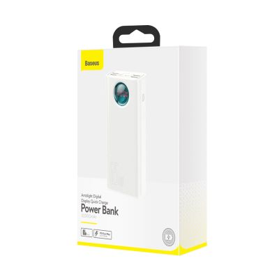 5. Baseus Amblight powerbank 65W 30000mAh Overseas Edition biały (PPLG000102)