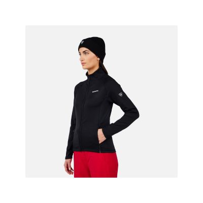 4. Bluza damska ROSSIGNOL W Blackside Mix HZ Fleece czarna