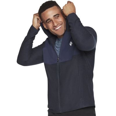 3. Skechers Ultra Go Lite Full Zip Hoodie MJA268-NVY Granatowe M