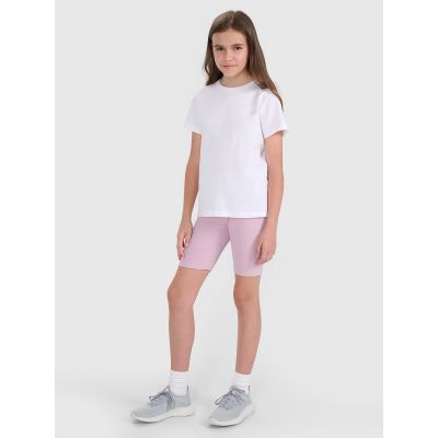 9. T-shirt regular gładki (ZESTAW 2 szt.) dziecięcy 4F 4FJRAW25TTSHU3157-91S