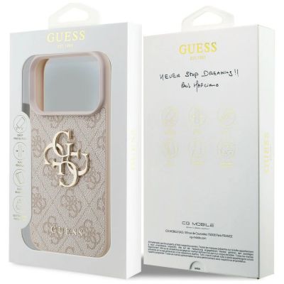 8. Etui Guess 4G Big Logo ma iPhone 17 Pro / 18 Pro - różowe
