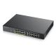 7. Switch Zyxel GS1900-24EP 24p PoE (PoE+: 12;) 130W Managed Gigabit