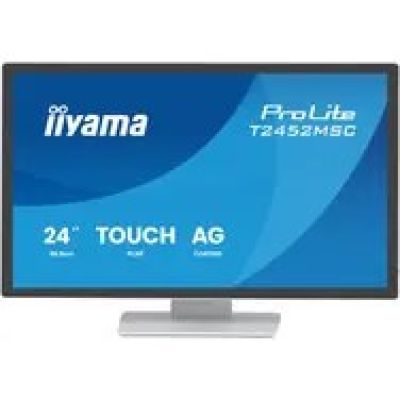 22. iiyama ProLite T2452MSC-W1AG monitor komputerowy 60,5 cm (23.8") 1920 x 1080 px Full HD LED Ekran dotykowy Biały