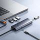 6. Hub USB-A Baseus UltraJoy Series 4xUSB-A 3.0 1xUSB-C 5V 50cm - szary