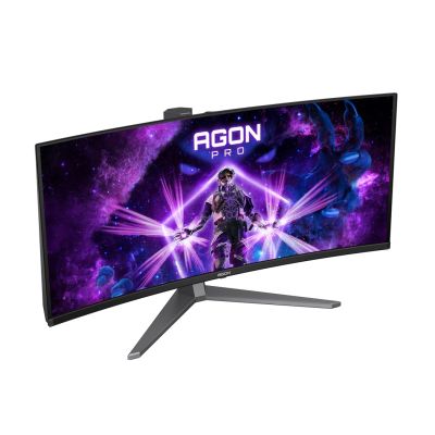 17. AOC AGON PRO AG346UCD monitor komputerowy 86,4 cm (34") 3440 x 1440 px Wide Quad HD QD-OLED Czarny, Szary
