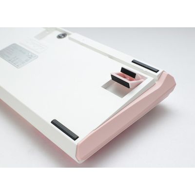 8. Ducky One 3 TKL Gossamer Pink klawiatura Gaming USB Niemiecki Różowy, Biały