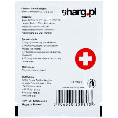 3. CHUSTECZKA NEUTRALIZUJĄCA GAZ PIEPRZOWY SHD101V2 SHARG