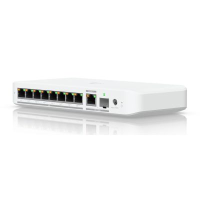 22. Switch Ubiquiti UniFi  9p PoE ( PoE++: 8;) Managed Multigigabit/10G (USW-Flex-2.5G-8-PoE-EU)