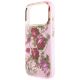 6. Etui Guess IML Glitter Blossom Roses na iPhone 17 Pro / 18 Pro - różowe