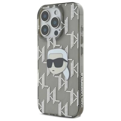 2. Etui Karl Lagerfeld IML Karl Head Electroplated na iPhone 16 Pro - czarne