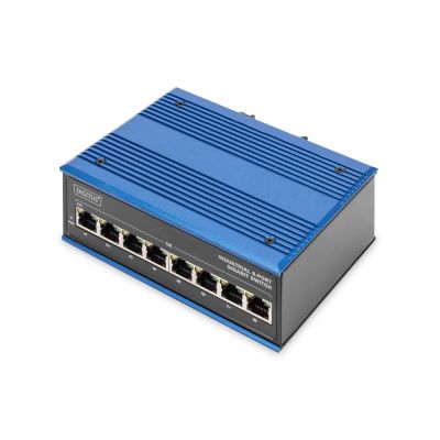 2. Przemysłowy switch 8x 1000Base-TX DIN rozszerzony zakres temp.