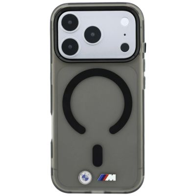 3. Etui BMW M IML Frosted Metal Logo & Trims MagSafe na iPhone 18 Pro Max / 17 Pro Max - czarne