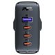 4. Szybka ładowarka GaN UK Acefast A40 100W PD 3x USB-C 1x USB-A - czarna