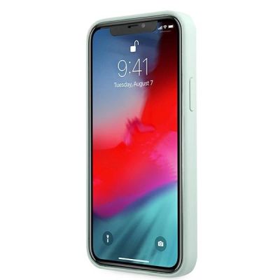 5. Etui Guess Silicone Vintage na iPhone 12 Pro Max - niebiesko-różowe