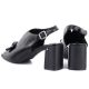 4. Sandały damskie na słupku z kokardką czarne Jezzi  RMR25112-3