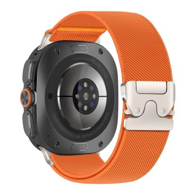 2. Pasek Tech-Protect Nylon Clasp na Samsung Galaxy Watch Ultra 47 mm - pomarańczowy