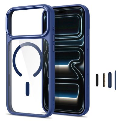 2. Etui Tech-Protect Magmat Magsafe CC na iPhone 17 Pro Max / 18 Pro Max - przezroczysto-granatowe