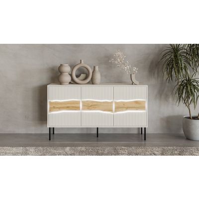 5. Komoda INSERTO 3D 143,5x40x80 kaszmir + LED
