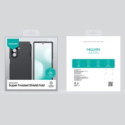 20. Etui Nillkin Super Frosted Shield Fold Magnetic na Samsung Galaxy Z Fold 7 kompatybilne z MagSafe - czarne