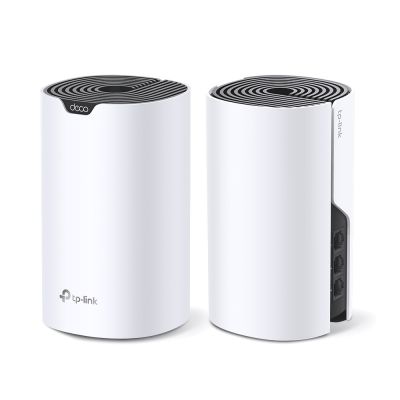 3. TP-LINK | System Wi-Fi AC1900 dla całego domu | Deco S7 (2 sztuki) | 802.11ac | 10/100/1000 Mbit/s | Porty Ethernet LAN (RJ-45) 1 | Obsługa siatki: Tak | MU-MiMO Tak | Brak komórkowego połączenia szerokopasmowego | Typ anteny: Wewnętrzna