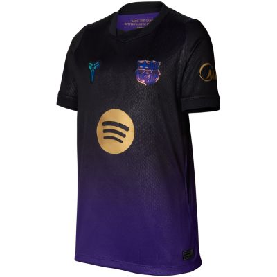 2. Koszulka dla dzieci Nike FC Barcelona Stadium Away 2026/27 fioletowo-czarna II1674 505