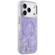 4. Etui Guess IML Shell Script Metal MagSafe na iPhone 17 Pro Max - fioletowe