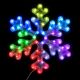 6. PŁATEK ŚNIEGU DEKORACYJNY WISZĄCY 31,5 x 36 CM 60LED RGB TIMER USB