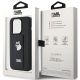 9. Etui Karl Lagerfeld Gripstand Saffiano Choupette Pins na iPhone 15 Pro Max - czarne