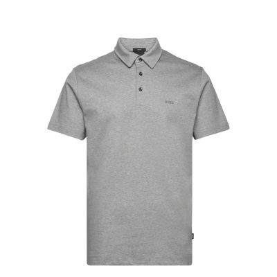 Koszulka Polo męska BOSS Palosh 30 Silver slim fit szara (50471335-041)