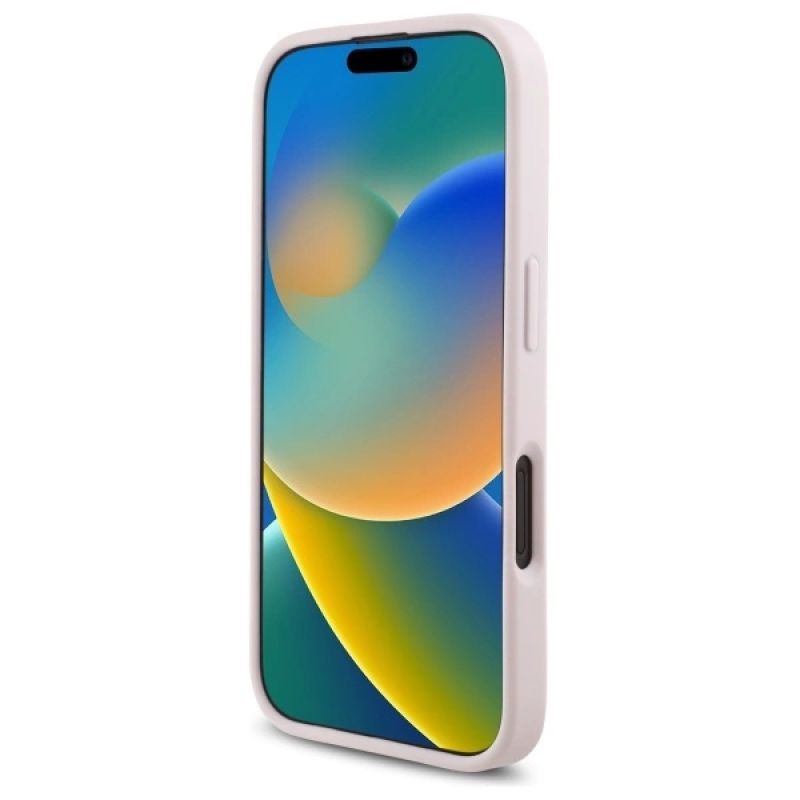 5. Etui Karl Lagerfeld Quilted Signature na iPhone 16 - różowe