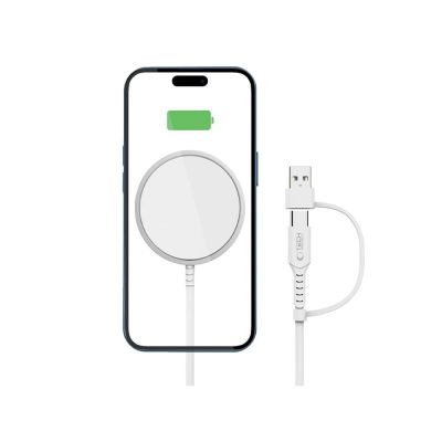 2. Ładowarka bezprzewodowa magnetyczna Tech-Protect QI15W-A44 z MagSafe - biała