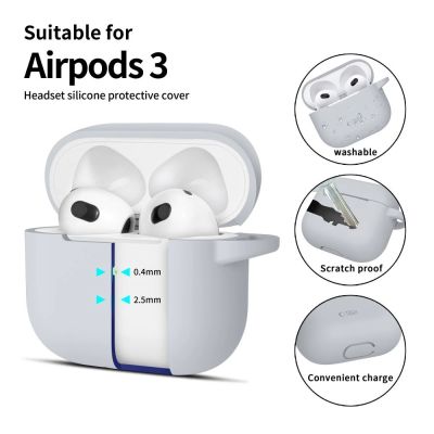 2. Etui Tech-Protect Silicone Hook na Apple AirPods 3 - szare