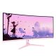 2. Arozzi Nova 34” Curved monitor komputerowy 86,4 cm (34") 3440 x 1440 px 4K Ultra HD LED Różowy