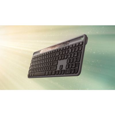 5. Logitech Signature Slim Solar+ K980 klawiatura Uniwersalne RF Wireless + Bluetooth QWERTY UK międzynarodowy Grafitowy