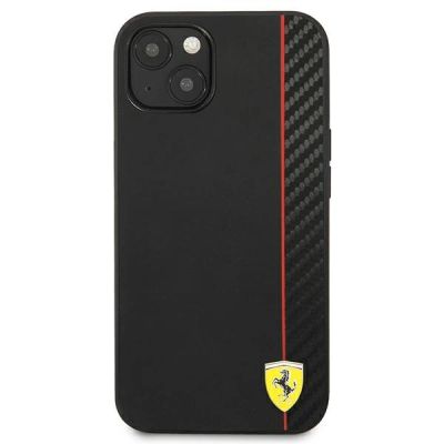 3. Etui Ferrari On Track Carbon Stripe na iPhone 13 mini - czarne