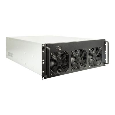8. Inter-Tech 4F28 Rack Czarny, Srebrny