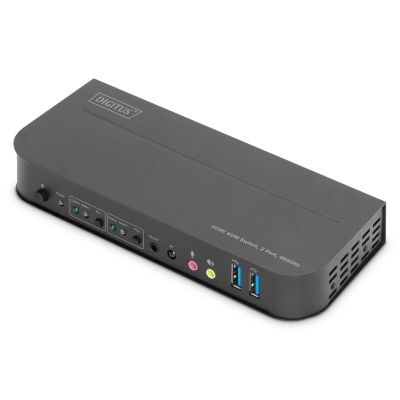 7. Digitus Przełącznik KVM, 2 x 1 HDMI, wyjście HDMI, USB, 4K x 2K przy 60 Hz